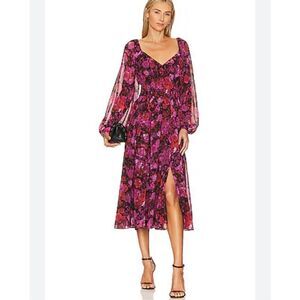 Steve Madden Laine women’s small sweetheart floral romantic rose dress